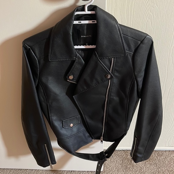 Leather jacket black - Picture 1 of 3